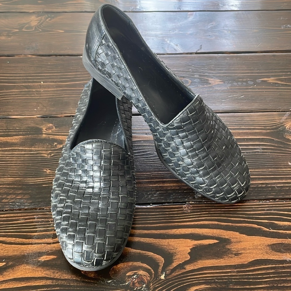 Bass Black Woven Loafers